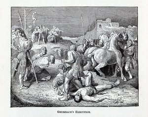 Egzekucja Grumbacha, 1882 r. autorstwa Unbekannt