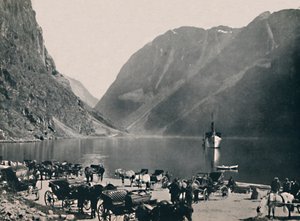 Gudvangen, Naeroyfjord, 1914. autorstwa Unbekannt