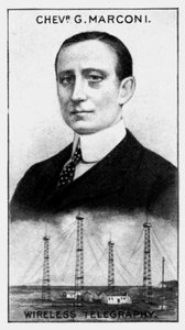 Guglielmo Marchese Marconi, włoski inżynier elektryk, ok. 1924 r. autorstwa Unbekannt