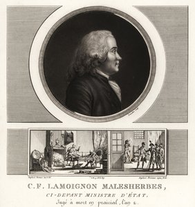Guillaume-Chretien de Lamoignon de Malesherbes, francuski mąż stanu, minister stanu autorstwa Unbekannt
