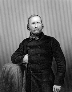 Guiseppe Garibaldi, włoski patriota, 1860 autorstwa Unbekannt