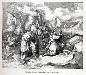Gustaw Adolf Lądowanie na Pomorzu, 1882 r. autorstwa Unbekannt