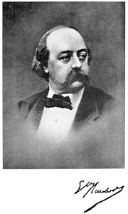 Gustave Flaubert, francuski powieściopisarz, XIX w. autorstwa Unbekannt