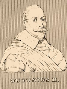 Gustaw II, 1594-1632, 1830. autorstwa Unbekannt