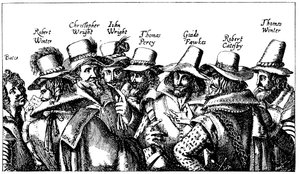 Guy Fawkes i ploterzy prochu, 1605 autorstwa Unbekannt