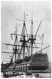 HMS Victory, Portsmouth, Hampshire, 1936 autorstwa Unbekannt