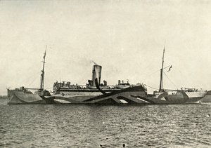 H.M. Pomocniczy krążownik Coronado w kamuflażu, 1919. autorstwa Unbekannt