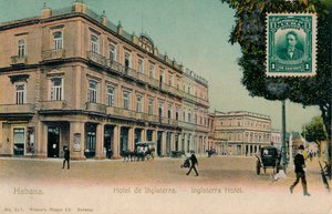 Hawana. Hotel Anglia. -Anglia Hotel, Kuba, c1910 autorstwa Unbekannt