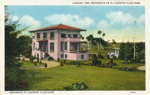 Hawana: rezydencja w parku Country Club. Rezydencja w Country Club Park, c1910 autorstwa Unbekannt