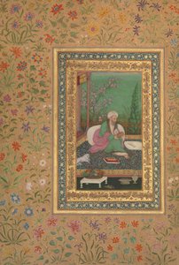 Haji Husain Bukhari, Folio z albumu Shah Jahan, odbyt: początek XIX wieku. autorstwa Unbekannt