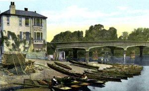 Hampton Court Bridge, Londyn, XX wiek autorstwa Unbekannt