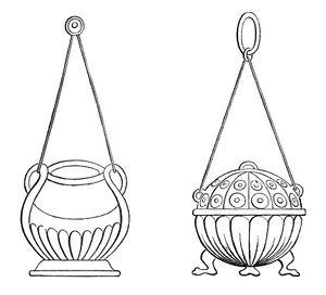 Lampy wiszące, IX wiek, 1870 autorstwa Unbekannt