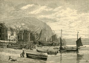 Hastings: Dzielnica Rybaków, 1898. autorstwa Unbekannt