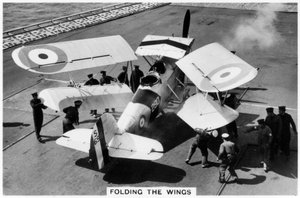 Hawker Osprey na pokładzie lotniskowca HMS Eagle, 1937 autorstwa Unbekannt
