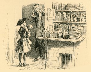 Udało mu się zaoszczędzić wystarczającą ilość na zakup dwóch tomów, 1907. autorstwa Unbekannt