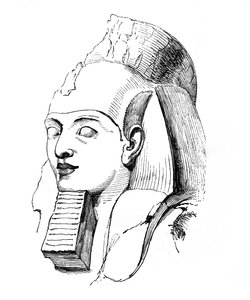 Głowa Ramzesa, 1848 autorstwa Unbekannt