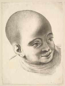 Głowa dziecka, z Livre de Têtes Gravées dapres F. Boucher et Autres Księga z..., XVIII w. autorstwa Unbekannt