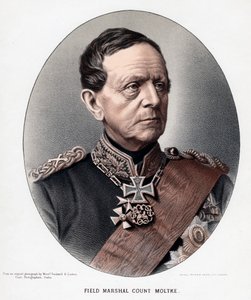 Helmuth Karl Bernhard, hrabia von Moltke, pruski generał i mąż stanu, ok. 1880 autorstwa Unbekannt