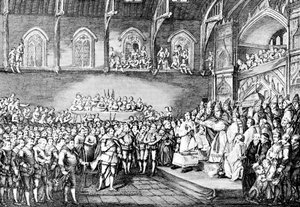 Henryk III odnawiający Magna Carta w 1253 1905 autorstwa Unbekannt