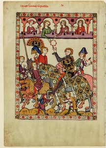Henryk IV Probus, książę śląsko-wrocławski Z Kodeksu Manesse, między 1305 a 1340 autorstwa Unbekannt