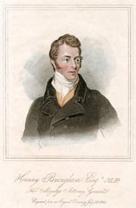 Henry Peter Brougham, 1. baron Brougham and Vaux, szkocki prawnik i polityk, ok. 1820 r autorstwa Unbekannt
