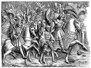 Henryk VIII na Polu Złotego Płótna, 1520, 1870 autorstwa Unbekannt