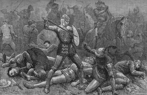 Henryk i Alencon w Agincourt, 25 października 1415, c1880 autorstwa Unbekannt