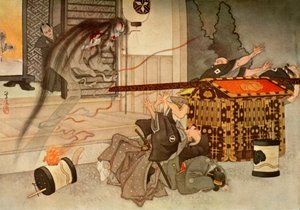 Jej upiorna twarz i zakrwawione szaty..., 1919. autorstwa Unbekannt