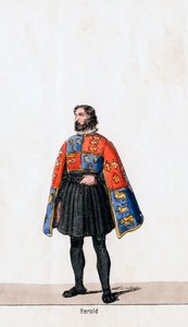 Herold, projekt kostiumu do sztuki Szekspira Henryk VIII, XIX w. autorstwa Unbekannt