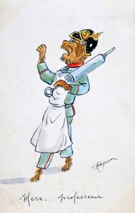 Herr Professor, Stara francuska pocztówka, c1900 autorstwa Unbekannt