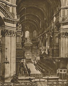 Ołtarz główny św. Pawła widziany z długiej perspektywy chóru, ok. 1935. autorstwa Unbekannt