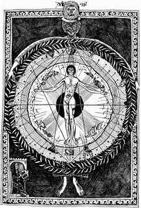 Hildegarda z Bingen 1098-1179, niemiecka opatka i mistyczka autorstwa Unbekannt