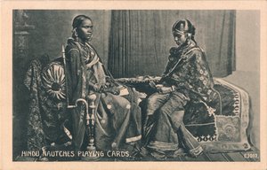 Karty do gry Hindu Nautches, ok. 1910 r autorstwa Unbekannt