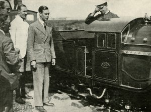Jego Wysokość Inspekcja Miniaturowej Kolei w New Romney, Kent, 1926, 1937. autorstwa Unbekannt