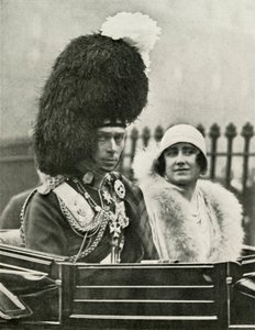 Jego Wysokość w Highland Dress Przybycie do katedry St. Giles w Edynburgu, 1929, 1937. autorstwa Unbekannt