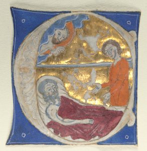 Historyczny wstęp wycięty z Biblii, 1200s. autorstwa Unbekannt
