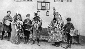 Hobby-koń, uroczystości pierwszomajowe, Somerset, ok. 1922 r. autorstwa Unbekannt