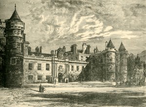 Pałac Holyrood, Edynburg, 1890. autorstwa Unbekannt