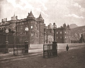 Holyroodhouse, Edynburg, Szkocja, 1894. autorstwa Unbekannt