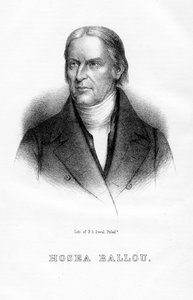 Ozeasz Ballou, amerykański duchowny uniwersalista i pisarz teologiczny, 1854 autorstwa Unbekannt