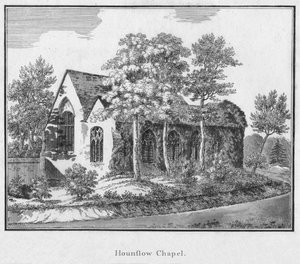 Kaplica Hounslowów, ok.1792 autorstwa Unbekannt