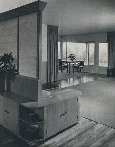 Dom w Pomona w Kalifornii... patrząc przez salon, 1942. autorstwa Unbekannt