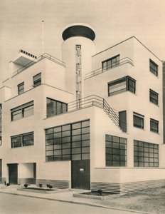 Dom M. M. Joela i Jana Martel, rzeźbiarzy, Rue Mallet-Stevens, Auteuil, c1927 autorstwa Unbekannt