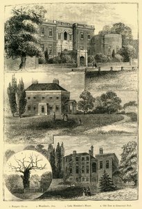 Domy wokół Greenwich Park, ok. 1878 r. autorstwa Unbekannt