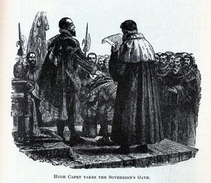 Hugh Capet składa przysięgę suwerenów, 1882 r autorstwa Unbekannt