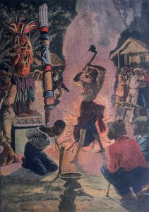 Ofiara z ludzi, Lafayette, Luizjana, USA, 1912 autorstwa Unbekannt