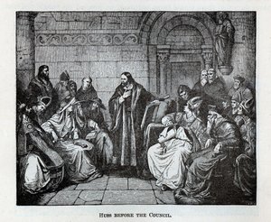 Hus przed soborem, 1882 r. autorstwa Unbekannt