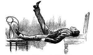 Zahipnotyzowany podmiot w stanie katalepsji, 1891 autorstwa Unbekannt