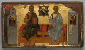 Ikona Trójcy Nowego Testamentu, c. 1450. autorstwa Unbekannt