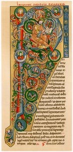 Podświetlany inicjał P, 1172 autorstwa Unbekannt